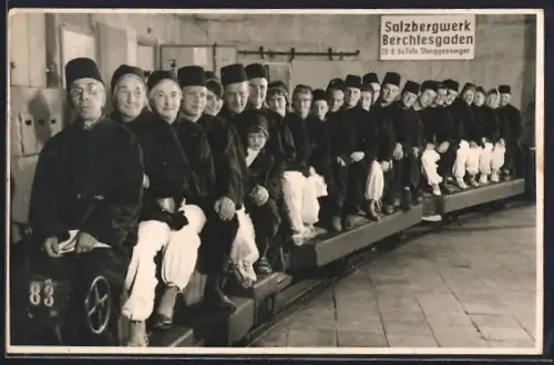 AK Berchtesgaden, Auf dem Weg ins Salzbergwerk