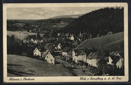AK Altenau i. Oberharz, Blick vom Kunststeeg auf die kleine Oker
