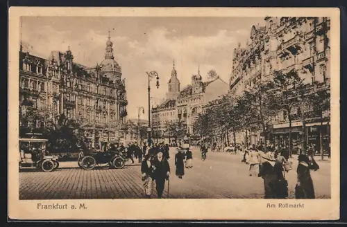 AK Frankfurt a. M., Partie am Rossmarkt