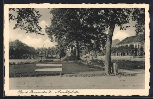 AK Bad Bramstedt, Blick auf den Marktplatz