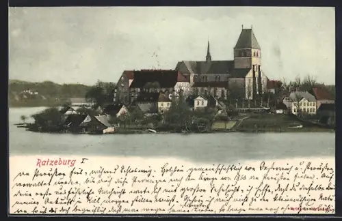 AK Ratzeburg, Blick auf den Ort vom Wasser aus