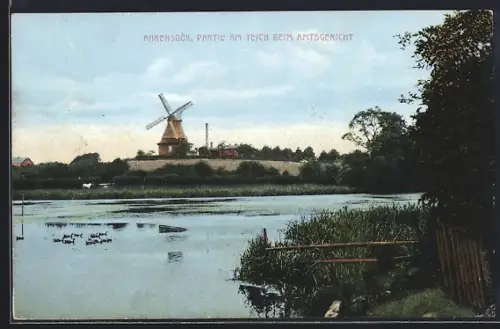 AK Ahrensbök, Partie am Teich beim Amtsgericht