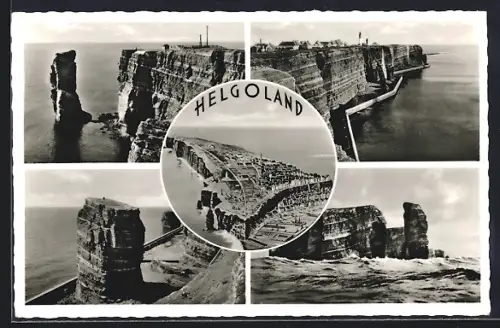 AK Helgoland, Felsenansichten, Oberland, Lange Anna