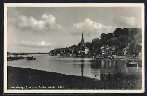 AK Lauenburg /Elbe, Motiv an der Elbe
