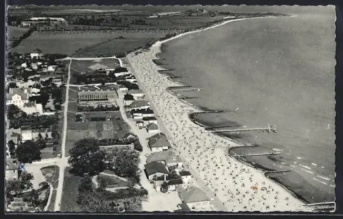 AK Kellenhusen, Luftaufnahme des Strandes