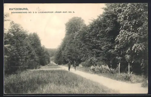 AK Ratzeburg, Schiessstand No. 3 d. Lauenburger Jäger-Bat. No. 9