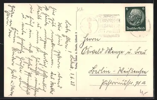 AK Lübeck, Marktplatz mit Rathaus