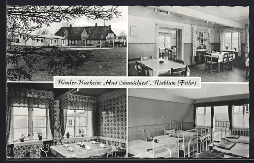 AK Nieblum /Föhr, Kinder-Kurheim Hus Sünnschien, Inh. Eckhardt Otto