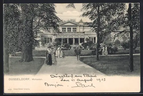 AK Düsseldorf, Partie am Malkasten