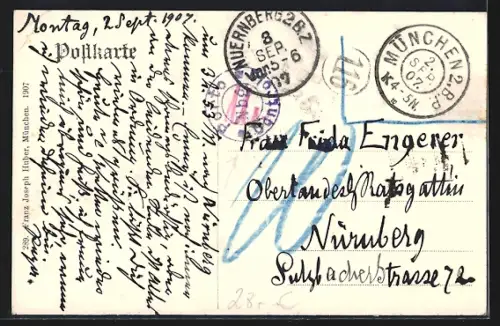 AK München, Partie am Neuen Rathaus