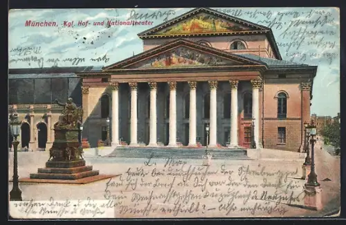 AK München, Kgl. Hof- und Nationaltheater