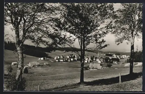 AK Schönwald /Schwarzwald, Blick zum Ort
