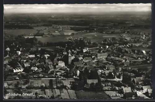 AK Südlohn /Westf., Ortsansicht vom Flugzeug aus