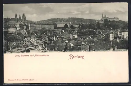 AK Bamberg, Dom, Residenz und Michaeliskirche