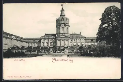 AK Berlin-Charlottenburg, Partie am Schloss