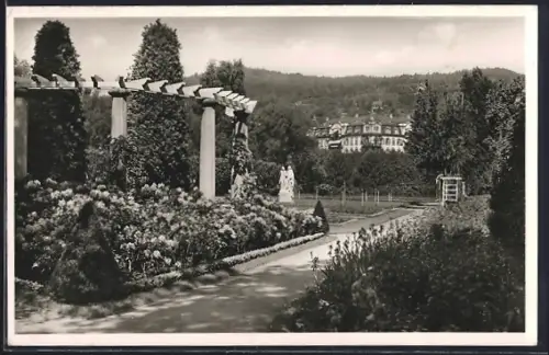 AK Bad Kissingen, Partie im Rosengarten