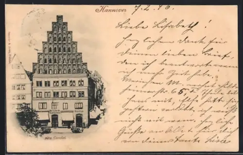AK Hannover, Frontalansicht der alten Kanzlei