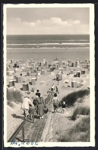 AK Juist /Nordsee, Strand mit Seeblick