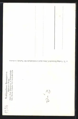 AK Ascheffel, Bismarckdenkmal auf dem Aschberg