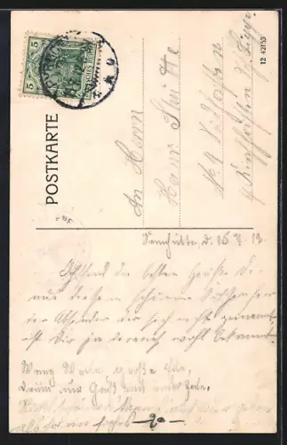 AK Bad Pyrmont, Waldpartie am Spelunkenturm