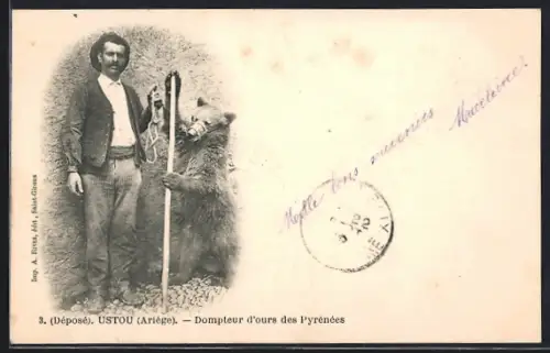 AK Dompteur d`ours des Pyrénées, Tanzbär