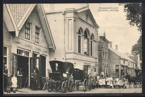 AK Stolwijk, Dorpsgezicht met Raadhuis