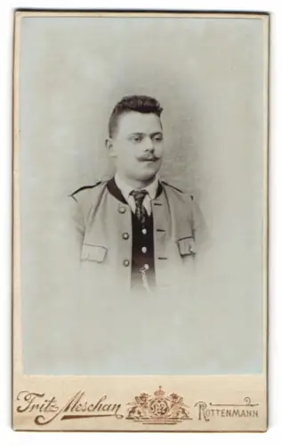 Fotografie Fritz Meschan, Rottenmann, Rudolf Kollik in Tracht