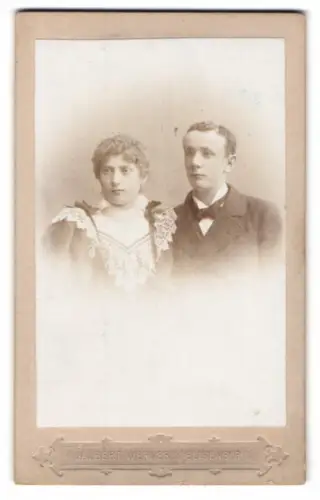 Fotografie Adalbert Werner, München, Elisenstr. 7, Porträt eines Paares