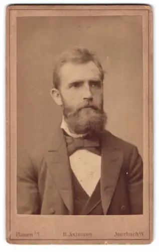 Fotografie H. Axtmann, Plauen, Oberer Graben 19, Portrait eines eleganten Herrn