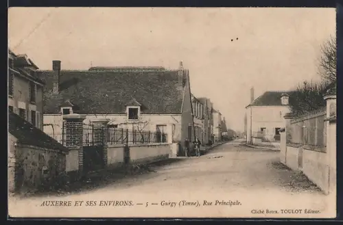 AK Gurgy /Yonne, Rue Principale