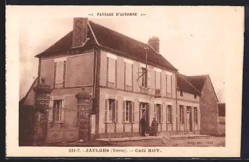 AK Jaulges /Yonne, Café Roy en automne