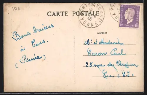 AK Pont-sur-Yonne, Rue des Guiches