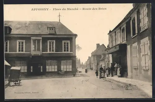 AK Appoigny, Place du Marché, Route des Bries