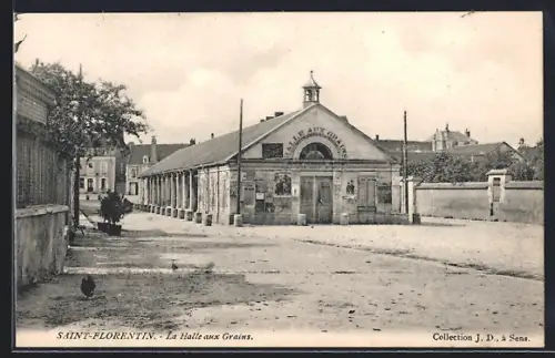 AK Saint-Florentin, La Halle aux Grains