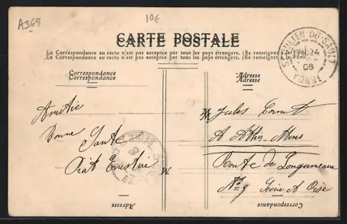 AK Dixmont, Entrée route de Villeneuve-s.-Yonne