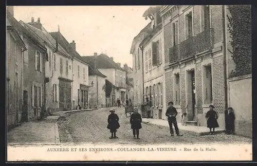 AK Coulanges-la-Vineuse, Rue de la Halle