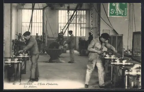 AK Auxerre, L`École d`Industrie, Les Ateliers