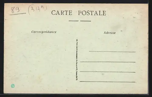 AK Chaumont /Yonne, Route de Champigny avec des habitants devant les maisons