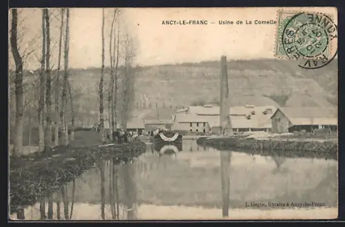 AK Ancy-le-Franc, Usine de La Comelle et son reflet sur l`eau calme