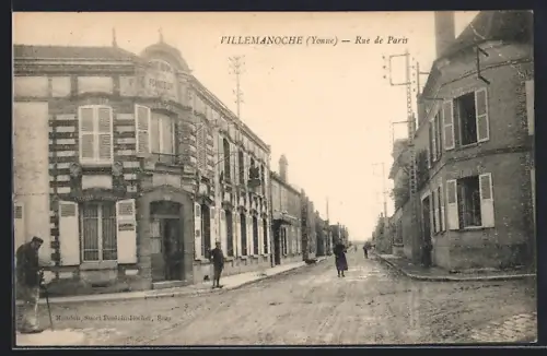AK Villemanoche /Yonne, Rue de Paris