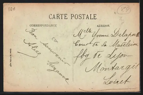 AK Sens, Grande Rue animée avec commerces et passants