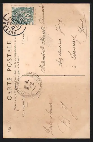 AK Auxerre, Inauguration du Nouveau Marché, Arrivée de M. Combes