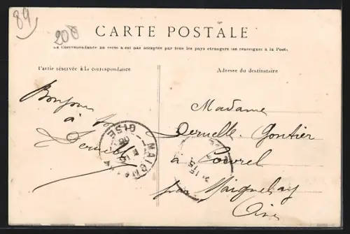 AK Sens, Le Char de Bacchus et de Gambrinus lors du Carnaval du 24 mars 1907