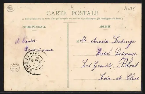 AK Vézelay, Vue du Champ de Foire