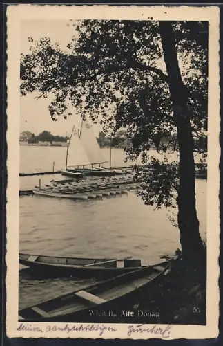 AK Wien, Alte Donau, Hafenpartie