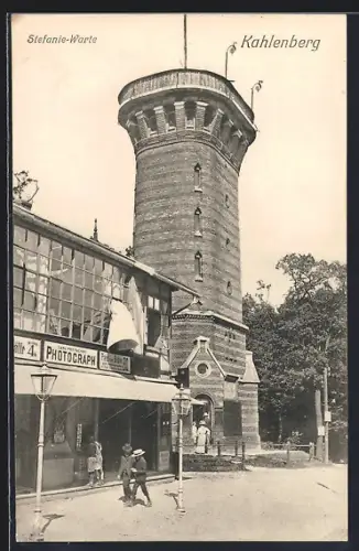 AK Kahlenberg, Stefanie-Warte, Turm und Gaststätte
