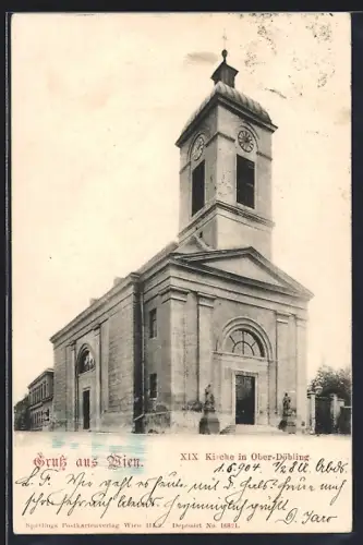 AK Wien, Kirche in Ober - Döbling