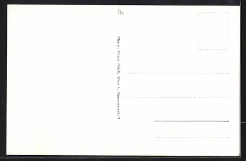 Künstler-AK Wien, Im Garten beim Heurigen in Grinzing