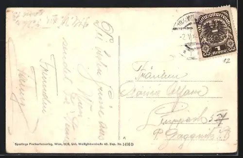 AK Wien, Rudolfinergasse mit Rudolfinerhaus