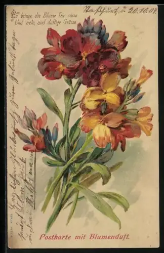 Duft-AK Strauss aus roten Blumen